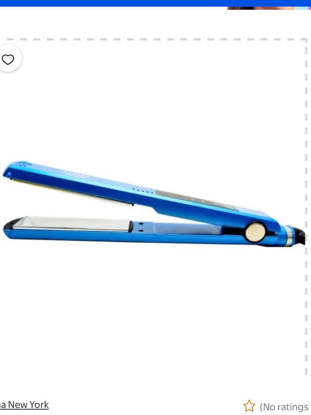 Alpha new yourk Blue Ceramic Flat Iron Hair Straightener